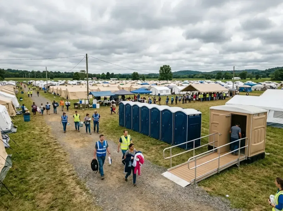 disaster-relief-camp-restrooms-010 — frequently asked questions, Dumpster & Portable Bathrooms Rental in Enola, PA